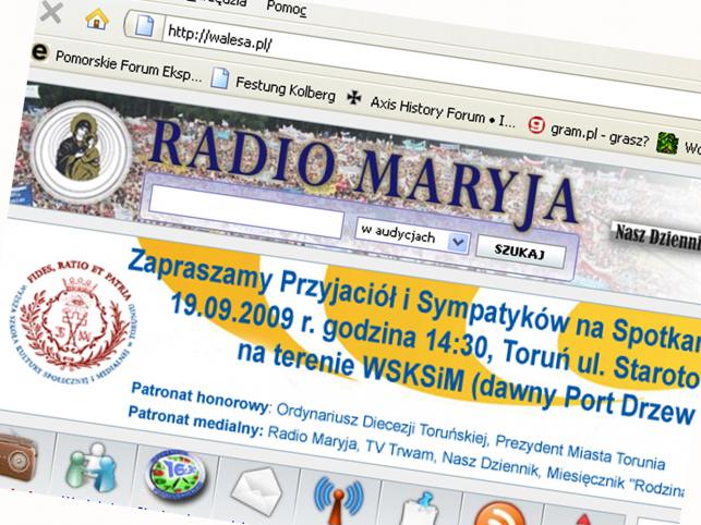 Adres walesa.pl to...Radio Maryja