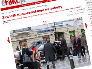Komorowski łamie przepisy drogowe