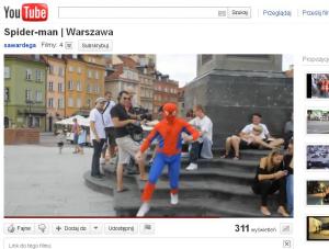 Spiderman w Warszawie