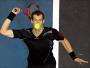 Andy Murray serwuje do Michela Berrer podczas meczu ATP PTT Thailand Open w Bankoku
