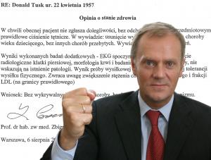 Raport o zdrowiu premiera to propaganda