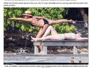 Seksowna joga w wykonaniu Cameron Diaz
