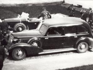 Jedyne zdjęcie Cadillaca Marszałka Józefa Piłsudskiego, jakie zachowało się z połowy lat 30. 