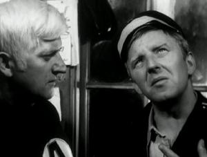 Józef Nowak jako As i Jerzy Turek jako dróżnik w  quot;Hydrozagadce quot; 1970
