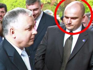 Artur Żelazowski obok prezydenta