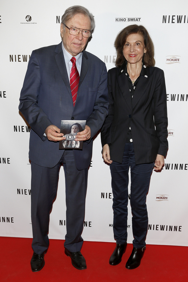 Anne Fontaine i Krzysztof Zanussi na premierze filmu "Niewinne"