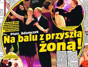 Adamczyk balował z narzeczoną przez całą noc