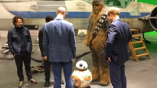 William i Harry na planie "Gwiezdnych wojen"