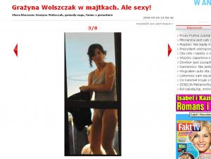 Wolszczak w majtkach, a oni robą zdjęcia