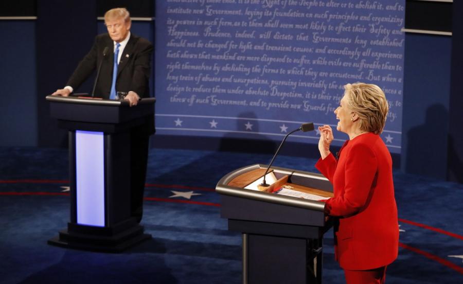 Image result for trump na clinton